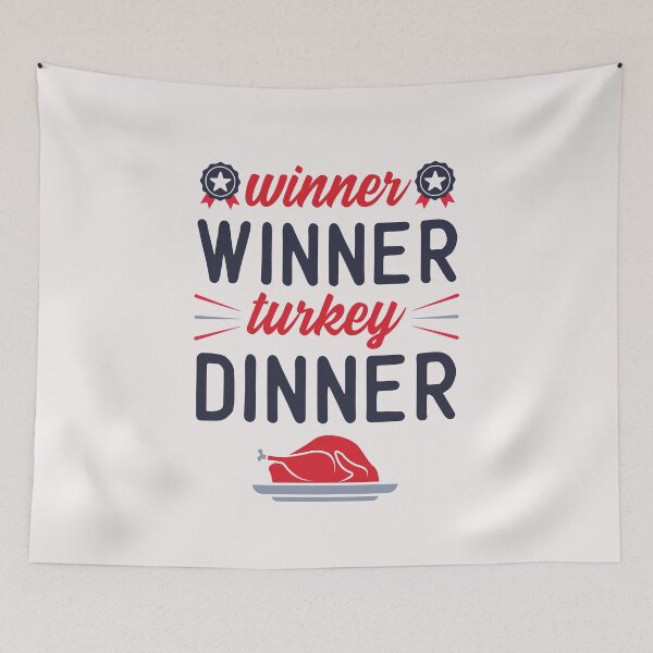 Item preview, Winner Winner Turkey Dinner | Funny Thanksgiving Quotes designed and sold by DrawingBoard.