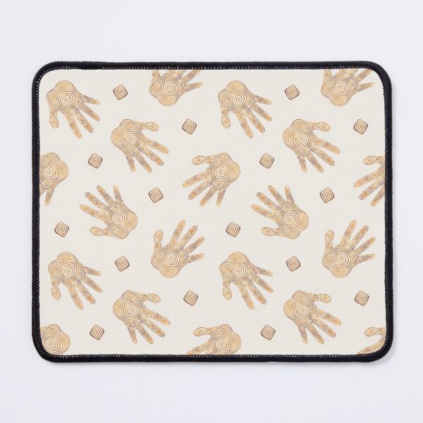 Item preview, Spiral Hand Print - Bright Gold designed and sold by Olooriel.