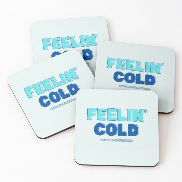 Item preview, feelin cold text with ice designed and sold by NerdyStranger.