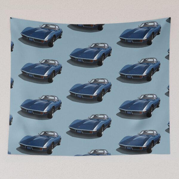Item preview, 1970 Corvette Stingray in Bridgehampton Blue designed and sold by candc-retro.