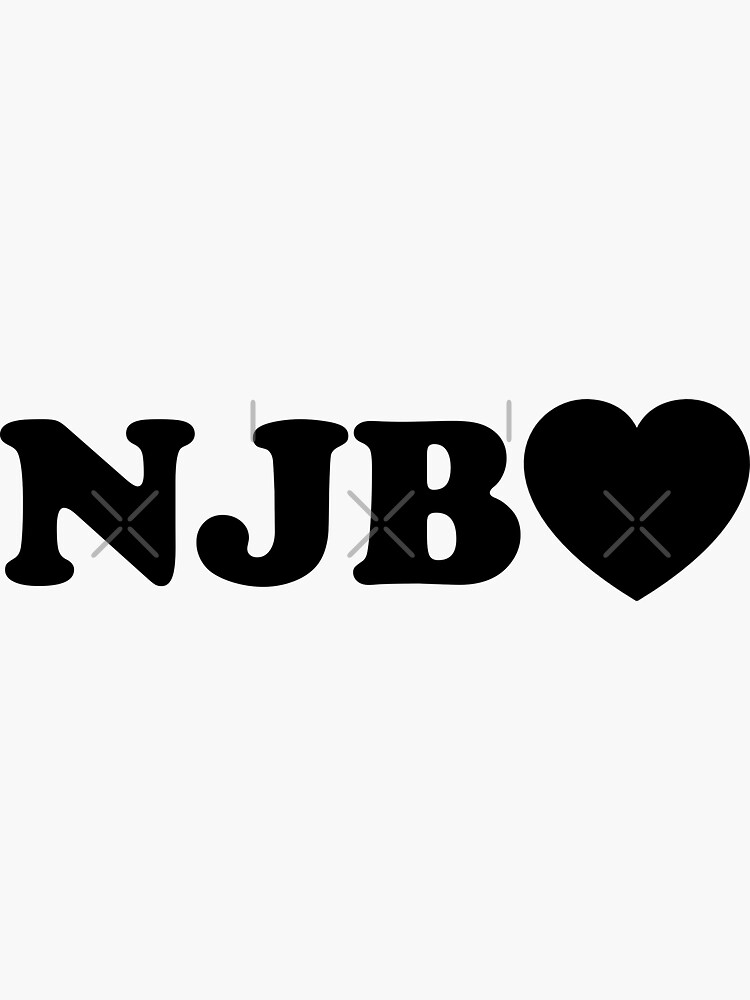 Thumbnail 3 of 3, Sticker, NJB Nice Jewish Boy designed and sold by MadEDesigns.