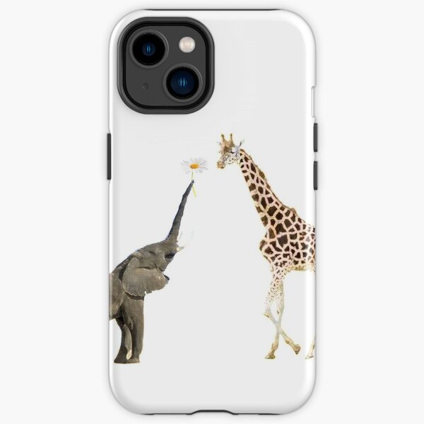The giraffe and the elephant iPhone Tough Case
