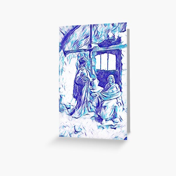 Jesus Talks With a Samaritan Woman Greeting Card