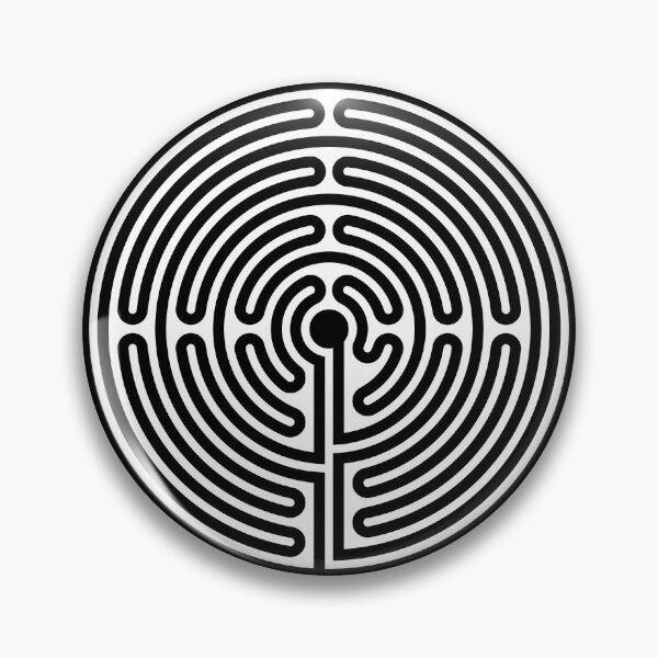 Item preview, Rounded Classic Labyrinth - Flat White designed and sold by kernowerno.