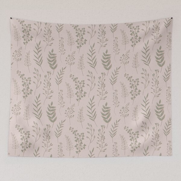 Item preview, Olive grasses on the light pink background  designed and sold by kMariaART.