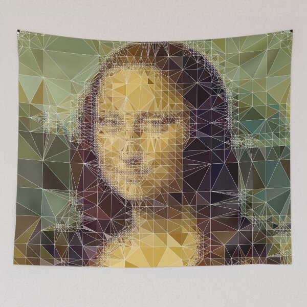 Item preview, Mona Lisa - Cuadrícula triangular designed and sold by MisterSquid.