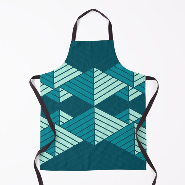 Aperçu de l'œuvre Blue Pyramids Symmetric Pattern créée et vendue par bubblyshades.