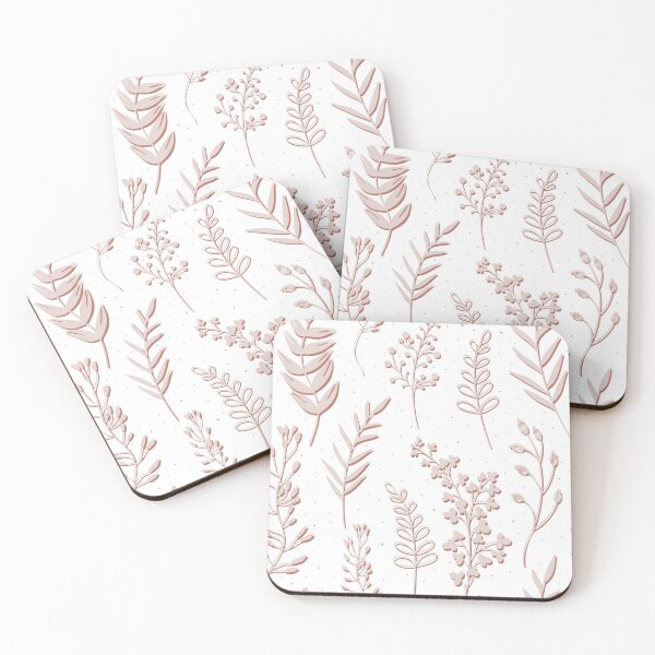 Item preview, Pink grasses on the white background  designed and sold by kMariaART.