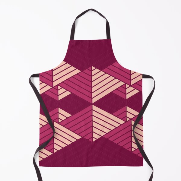 Aperçu de l'œuvre Pink Pyramids Symmetric Pattern créée et vendue par bubblyshades.
