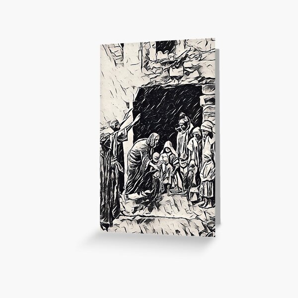 Jesus Heals a child Greeting Card