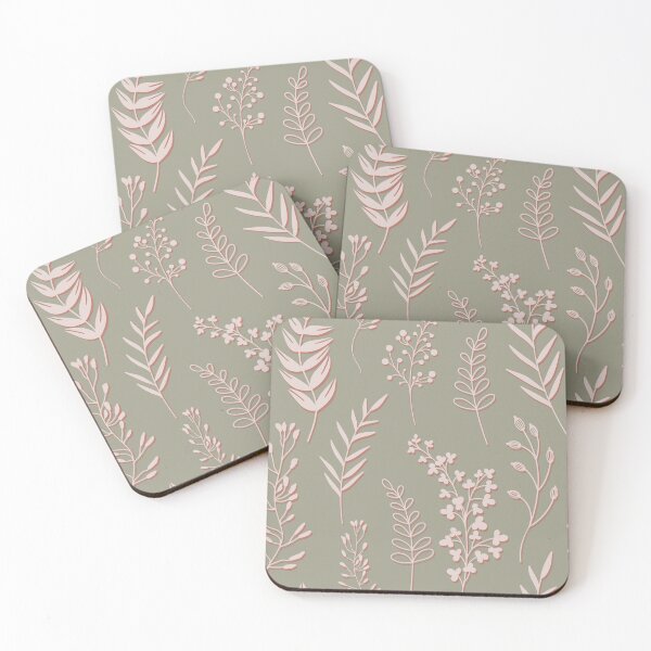 Item preview, Copy of Pink grasses on the white background  designed and sold by kMariaART.