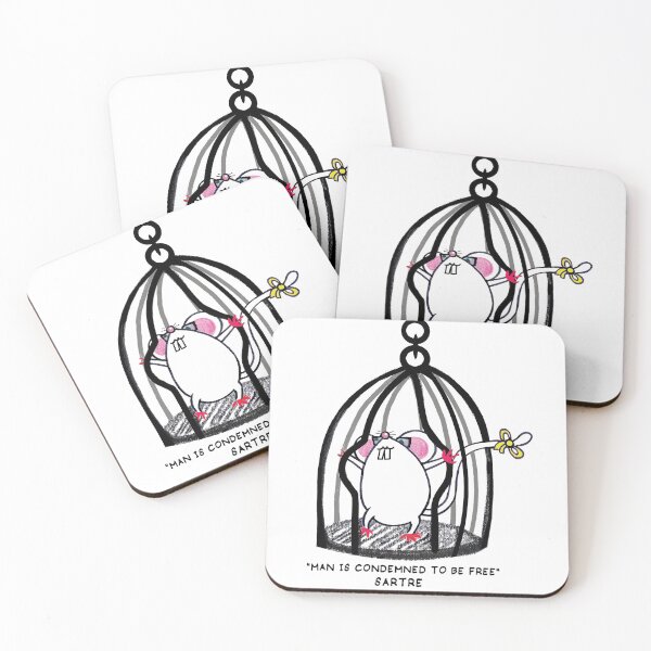 Item preview, SARTRE "MAN IS CONDEMNED TO BE FREE" designed and sold by letiziahoffmann.