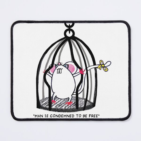 Item preview, SARTRE "MAN IS CONDEMNED TO BE FREE" designed and sold by letiziahoffmann.