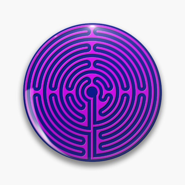 Item preview, Rounded Classic Labyrinth - Pink designed and sold by kernowerno.