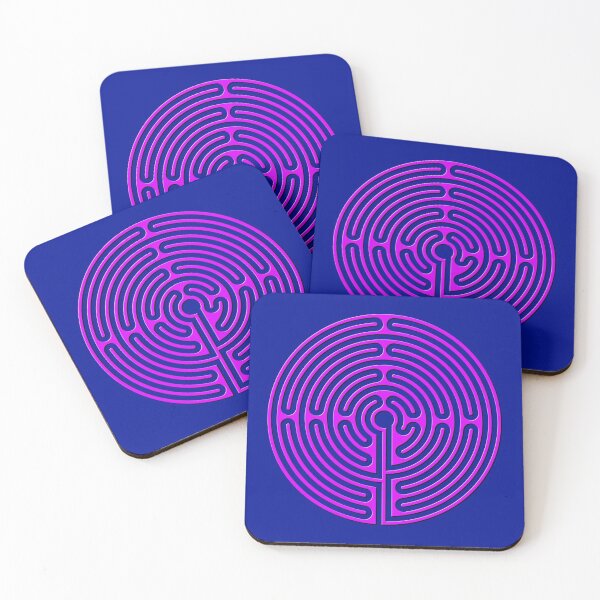 Item preview, Rounded Classic Labyrinth - Pink designed and sold by kernowerno.