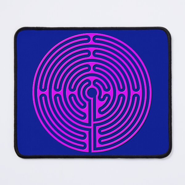 Item preview, Rounded Classic Labyrinth - Pink designed and sold by kernowerno.