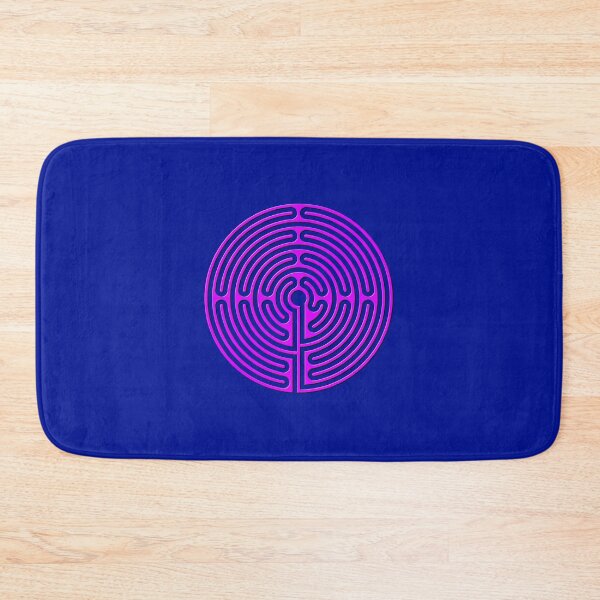 Item preview, Rounded Classic Labyrinth - Pink designed and sold by kernowerno.