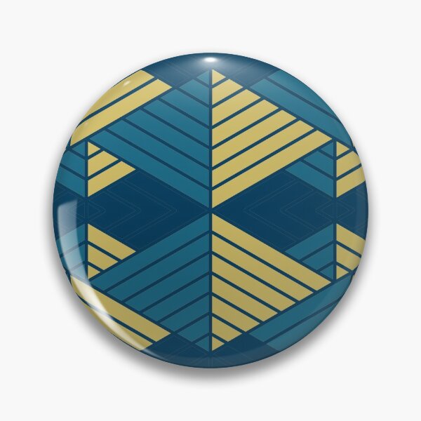 Artikelvorschau, Blue and Yellow Pyramids Symmetric Pattern entworfen und verkauft von bubblyshades.