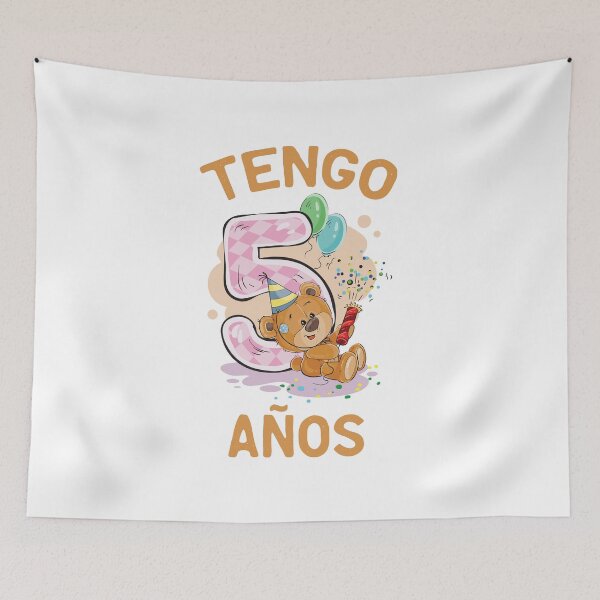 Item preview, Tengo 5 Años Funny Birthday T shirts Gifts For Kids  designed and sold by ZAOUI Assam Abdennour.