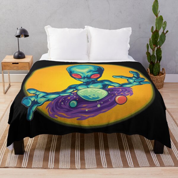 Item preview, High life alien and his universe illustration designed and sold by Golden-place.