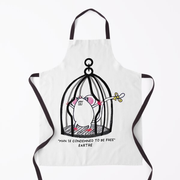 Item preview, SARTRE "MAN IS CONDEMNED TO BE FREE" small designed and sold by letiziahoffmann.