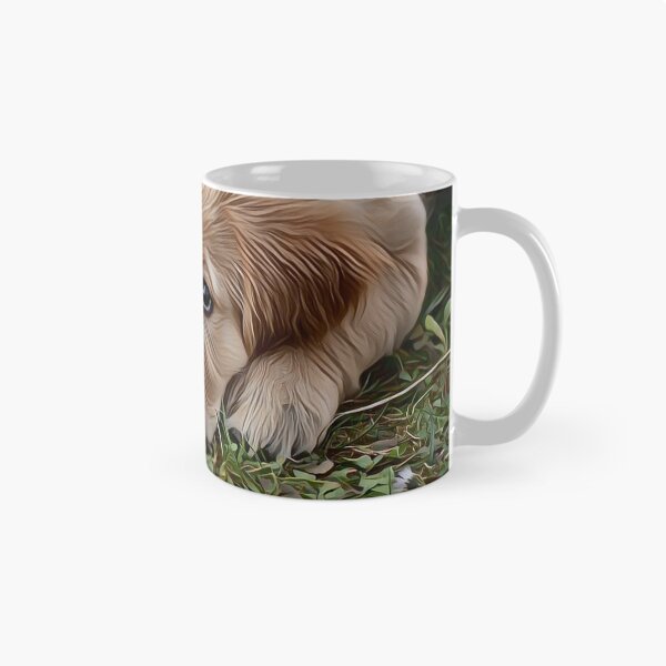 Item preview, Cachorro con pintura al óleo de cara culpable designed and sold by Funpart.