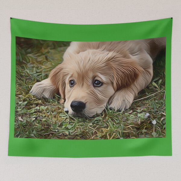 Item preview, Puppy With Guilty Face Oil Paint designed and sold by Funpart.