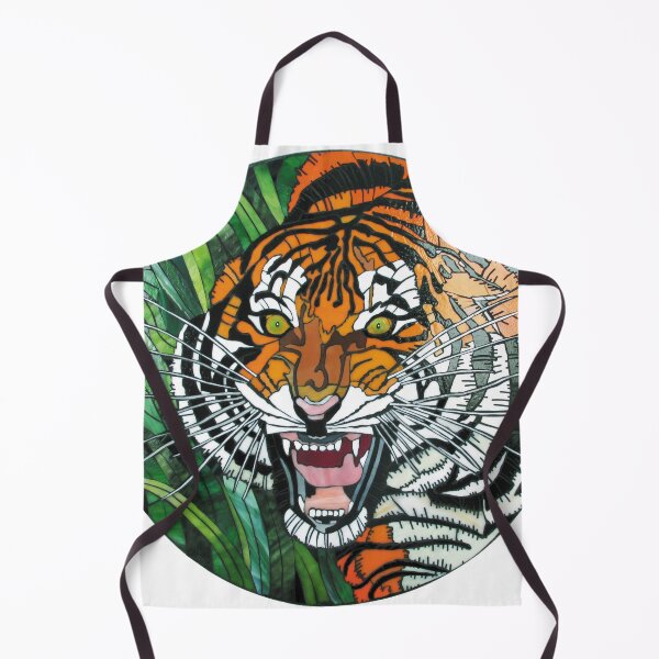 Item preview, Tiger, Tiger, Burning Bright – A Bengal Tiger Glass Mosaic designed and sold by TheArtBarCafe.