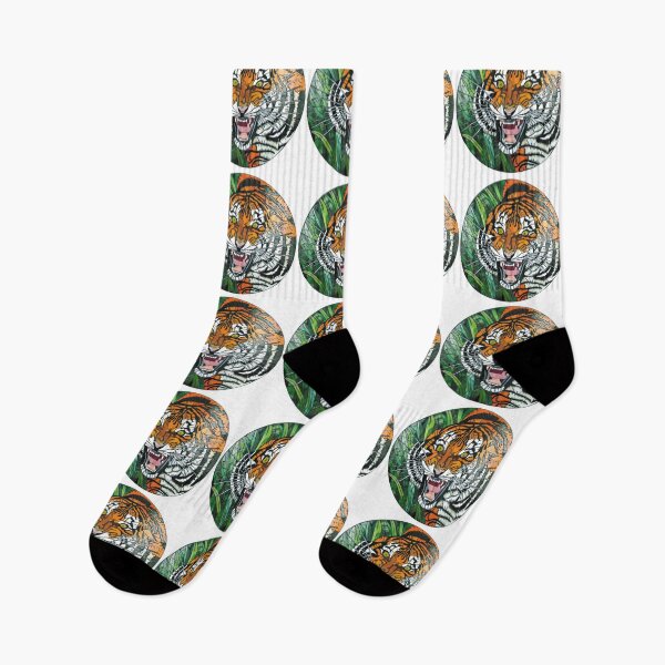 Item preview, Tiger, Tiger, Burning Bright – A Bengal Tiger Glass Mosaic designed and sold by TheArtBarCafe.