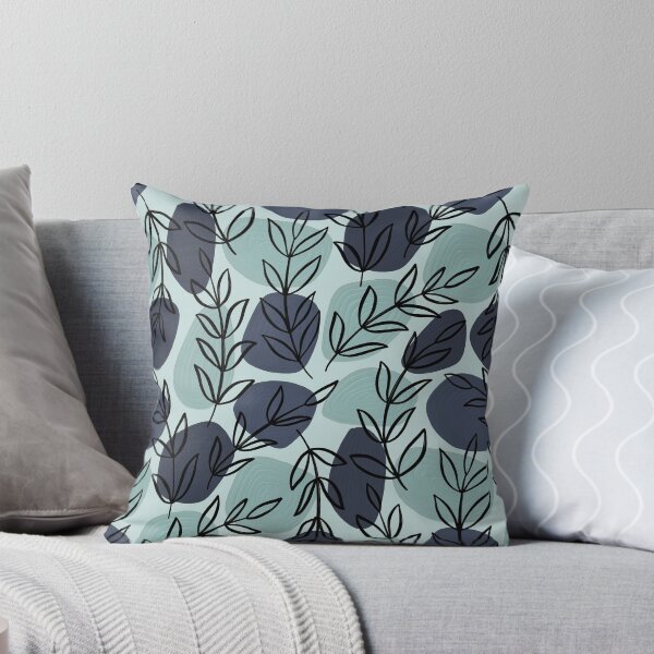 Item preview, Leaves and Pebbles | Blue designed and sold by RebeccaFlaherty.