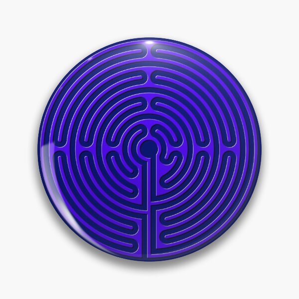 Item preview, Rounded Classic Labyrinth - purple designed and sold by kernowerno.