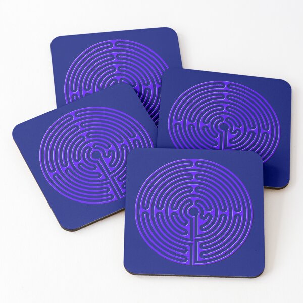 Item preview, Rounded Classic Labyrinth - purple designed and sold by kernowerno.