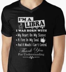 I Am A libra Funny Shirt Men's V-Neck T-Shirt