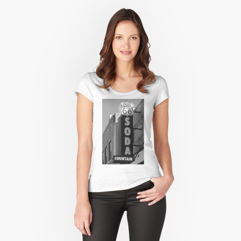 Item preview, Fitted Scoop T-Shirt designed and sold by roadsidestills.