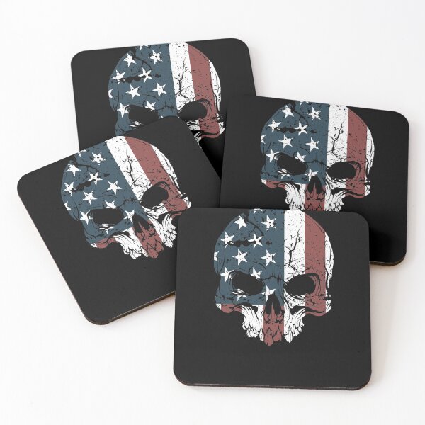 Item preview, Patriotic American Flag Skull designed and sold by Zurickdesigns.
