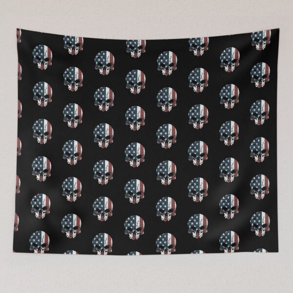 Item preview, Patriotic American Flag Skull designed and sold by Zurickdesigns.