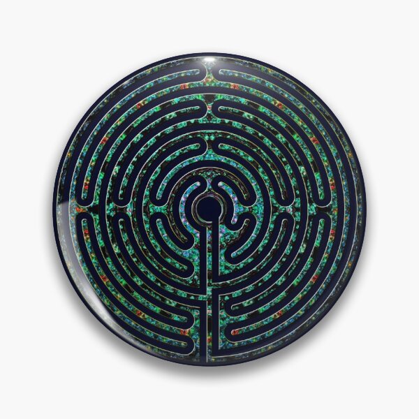 Item preview, Rounded Classic Labyrinth - Psychedelic designed and sold by kernowerno.