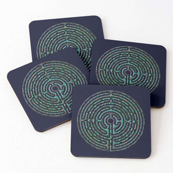 Item preview, Rounded Classic Labyrinth - Psychedelic designed and sold by kernowerno.