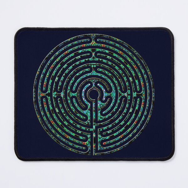 Item preview, Rounded Classic Labyrinth - Psychedelic designed and sold by kernowerno.