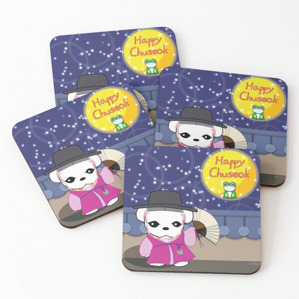 Item preview, Happy Chuseok with Seoltang-yi and Wandoo designed and sold by K-sugarstore.