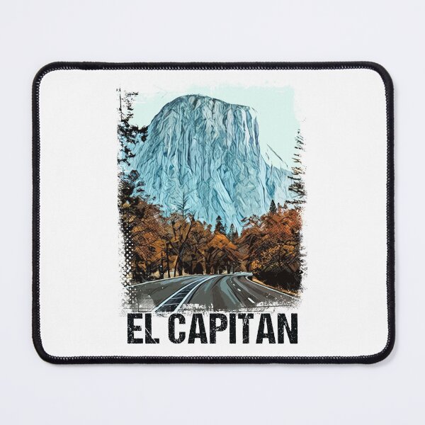 Item preview, El Capitan Yosemite National Park Vintage Retro Art Style Mountain Summit designed and sold by Naumovski.