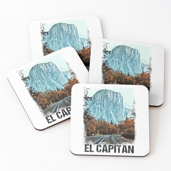 Item preview, El Capitan Yosemite National Park Vintage Retro Art Style Mountain Summit designed and sold by Naumovski.
