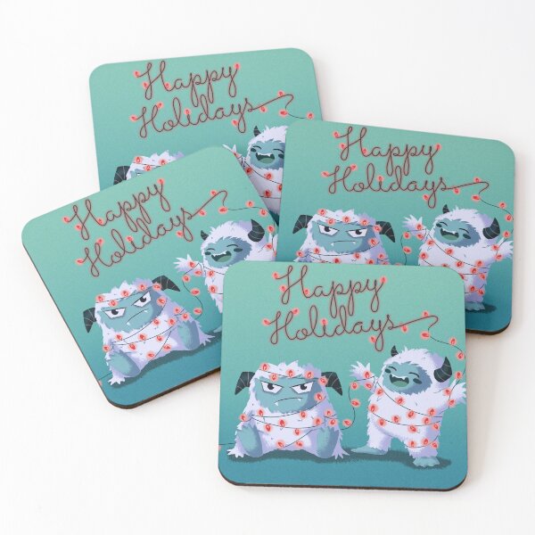 Item preview, Happy Holidays Yeti designed and sold by Leilov.