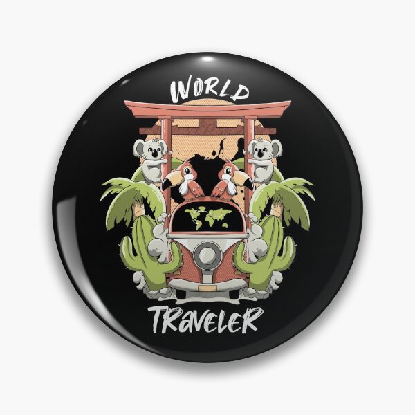 Item preview, World traveler Wanderlust World Map Explorer Earth Explorer Globetrotter designed and sold by Lambo-Designs.