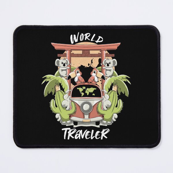 Item preview, World traveler Wanderlust World Map Explorer Earth Explorer Globetrotter designed and sold by Lambo-Designs.