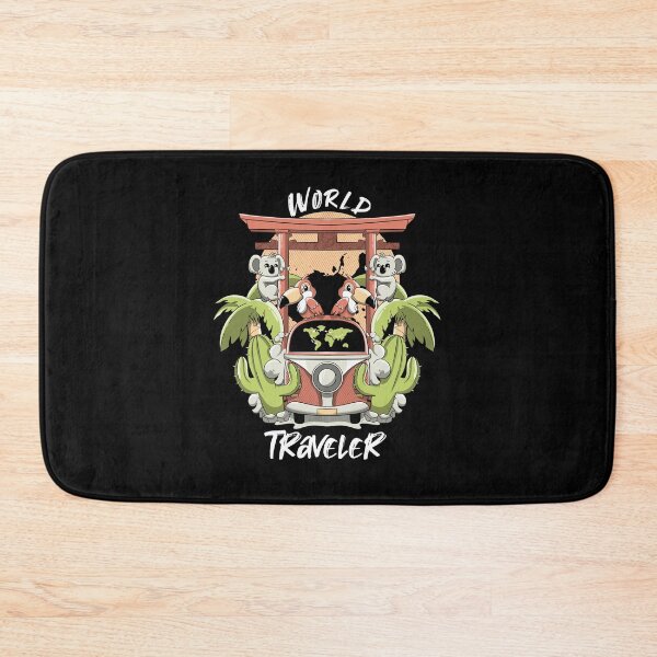 Item preview, World traveler Wanderlust World Map Explorer Earth Explorer Globetrotter designed and sold by Lambo-Designs.