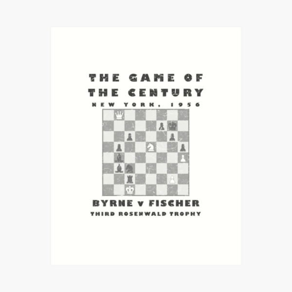 Chess 'Game of the Century' - Byrne v Fischer 1956 Art Print for Sale by  fourthreethree