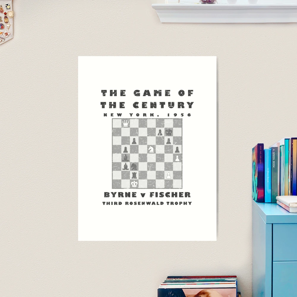 Chess 'Game of the Century' - Byrne v Fischer 1956 Art Print for Sale by  fourthreethree