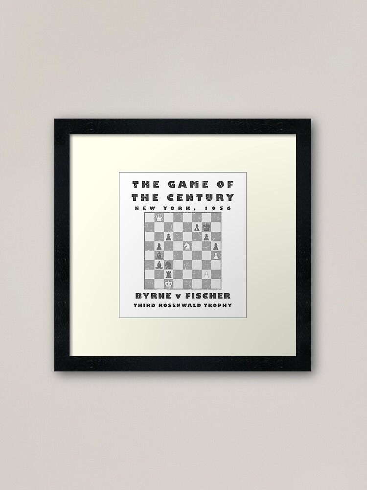 Chess 'Game of the Century' - Byrne v Fischer 1956 Art Print for Sale by  fourthreethree