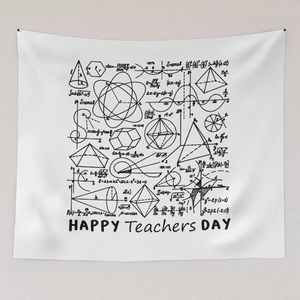 Item preview, Happy Teachers Day Math Edition designed and sold by Fanluzart.